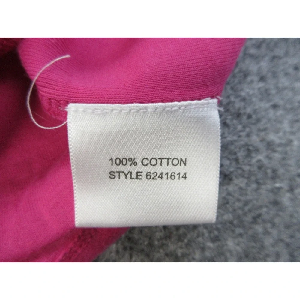 Tory Burch Tank Top Womens XS Pink 100% Cotton Beaded Rhinestone Scoop Neck